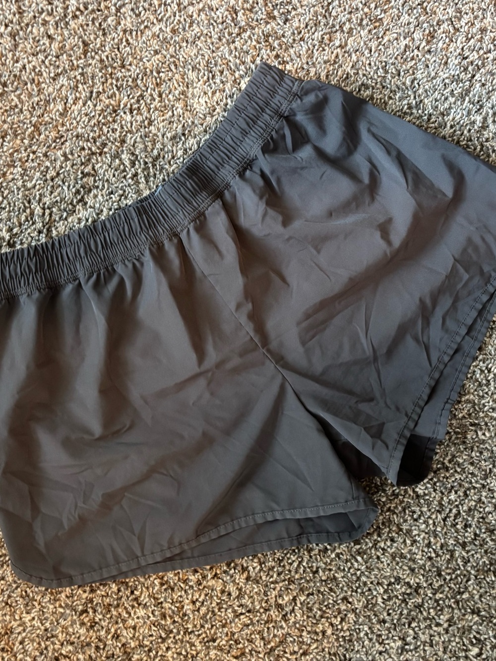 Champion Women's Dark Gray Athletic Shorts with Elastic Waistband